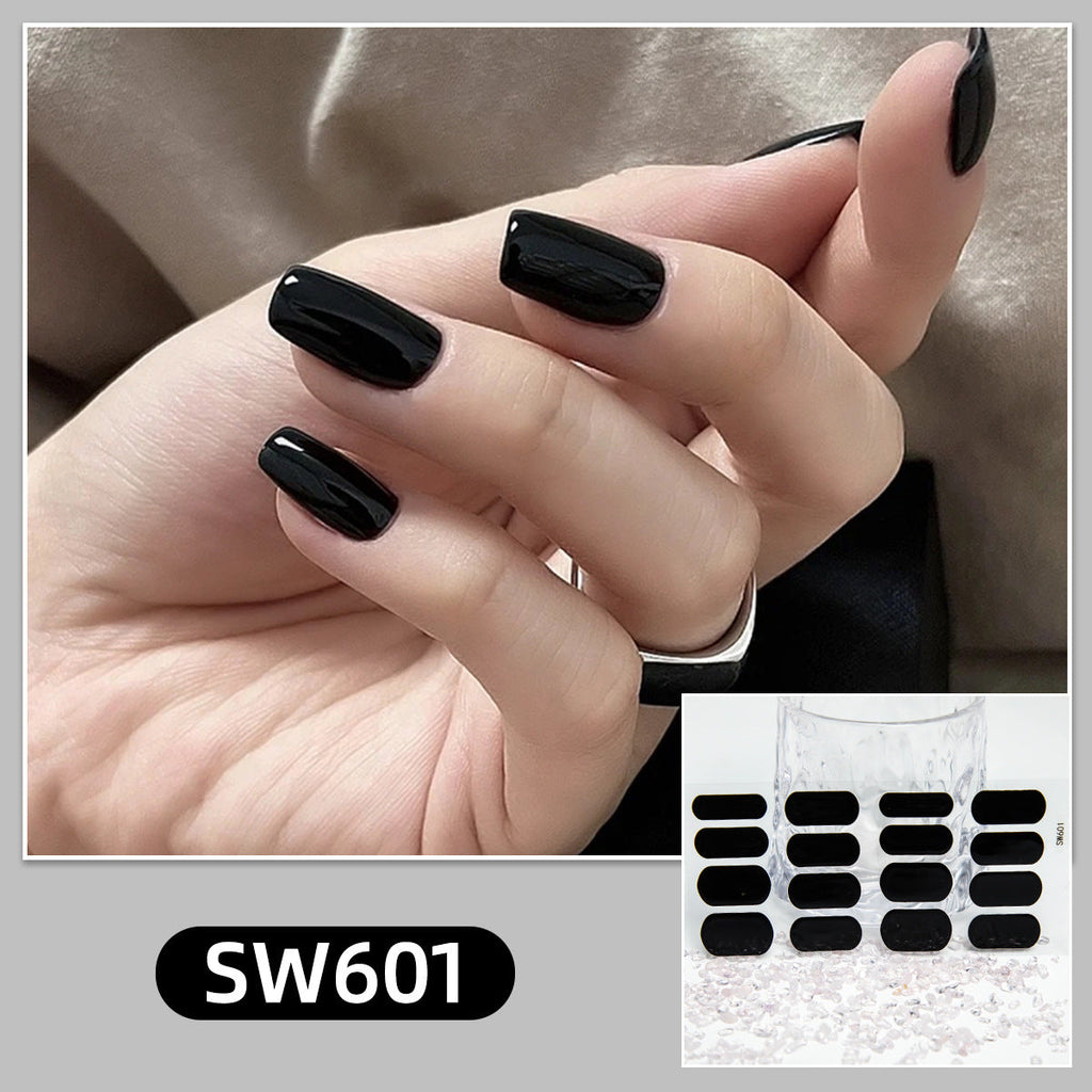 Soft Color gradient and solid nail art stickers