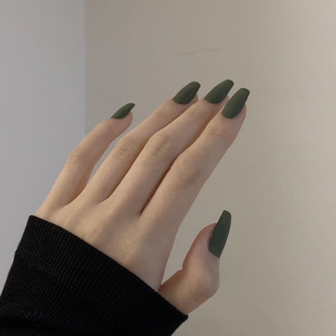 Matte Ballet short solid press-on nail collection