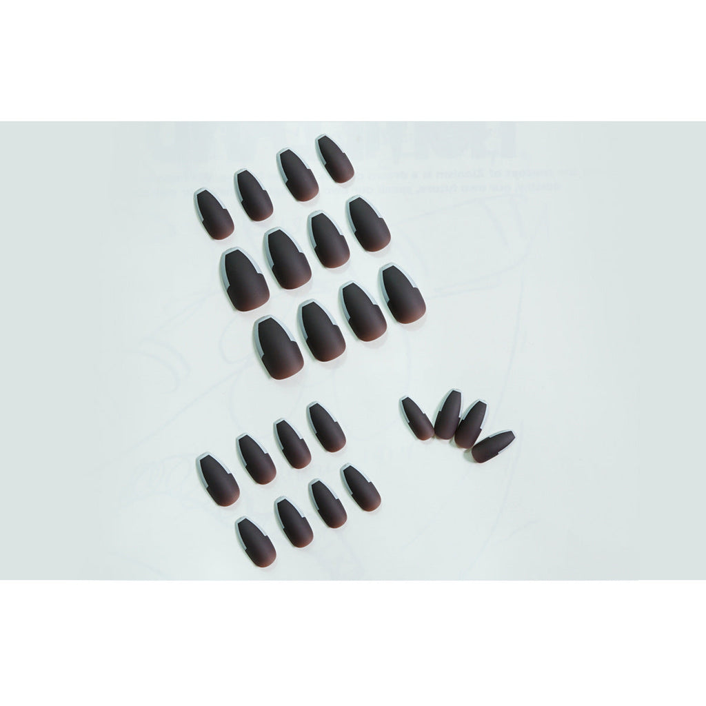 Matte Purple French press-on nails