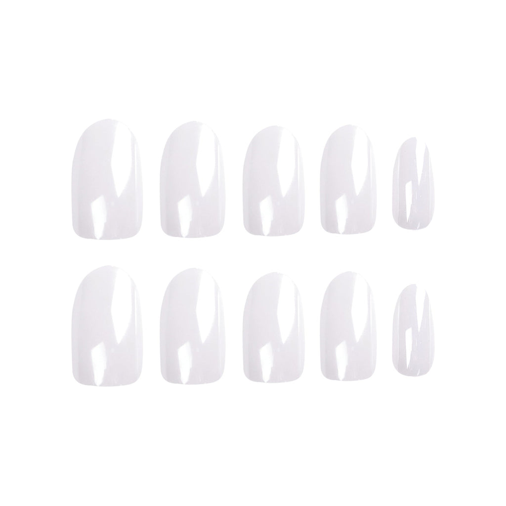 White Prism iridescent press-on nails, alternate view 5