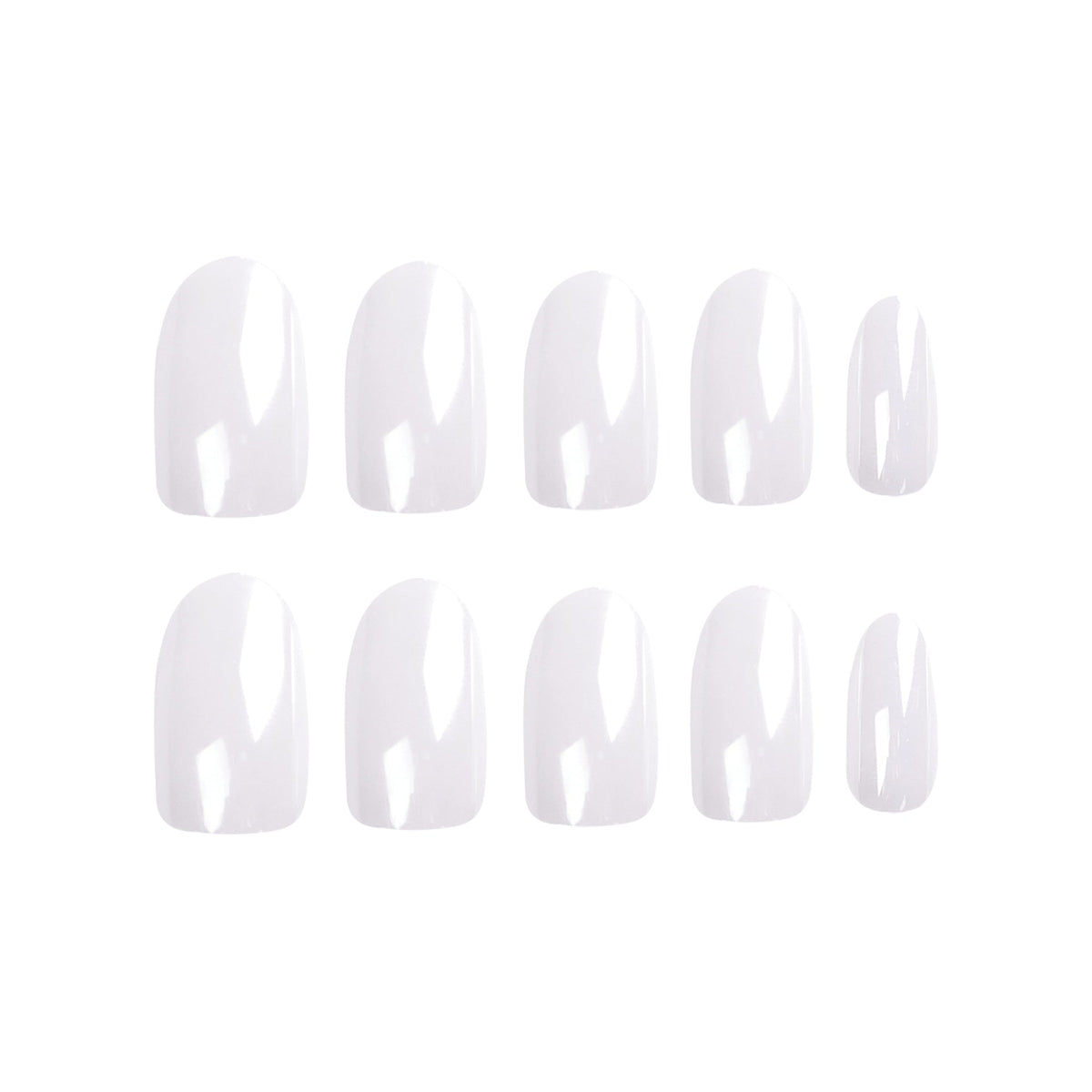 White Prism iridescent press-on nails, alternate view 5