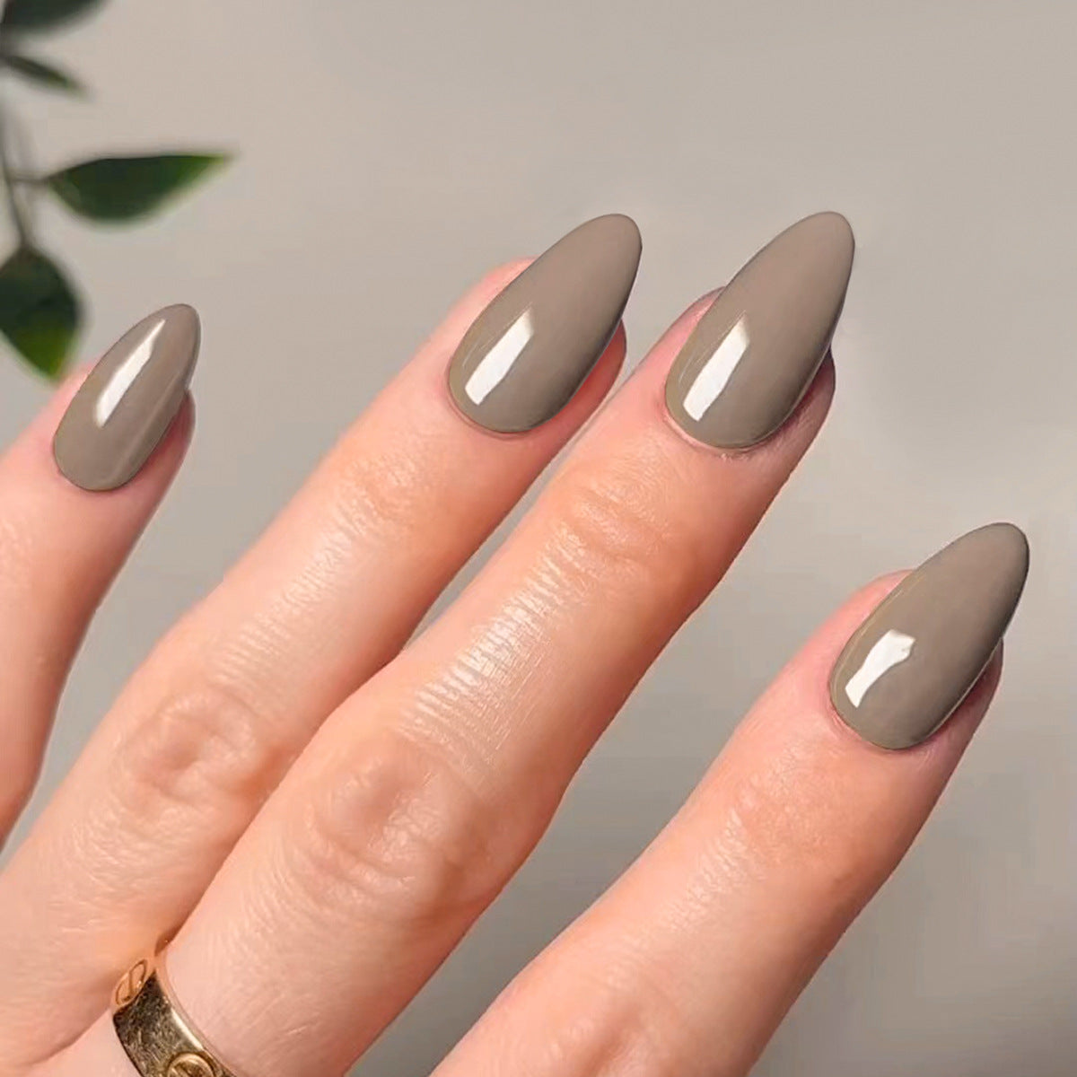 Glossy Solid Color press-on nail collection