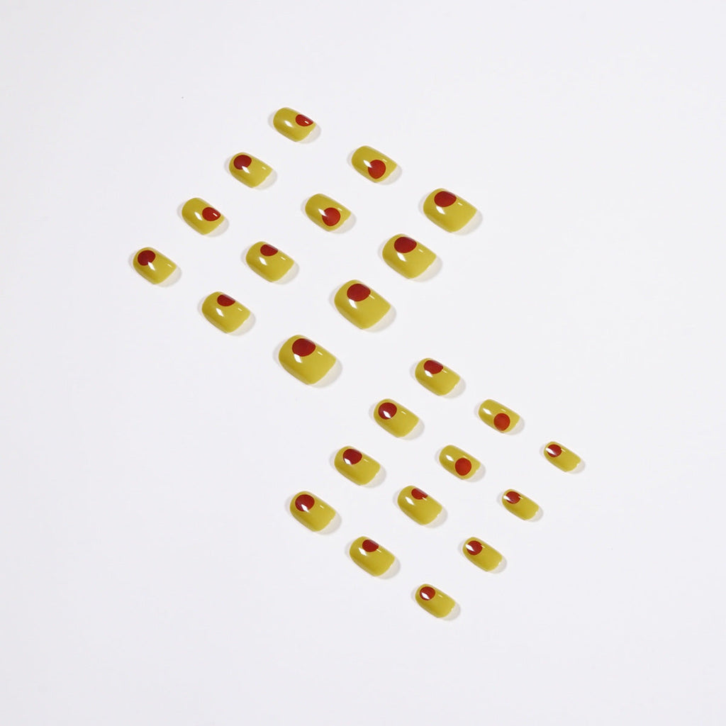 Citron Graffiti short press-on nails