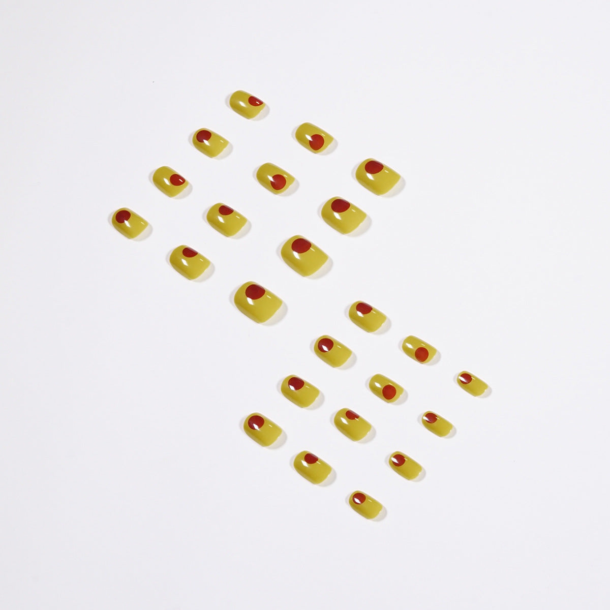 Citron Graffiti short press-on nails