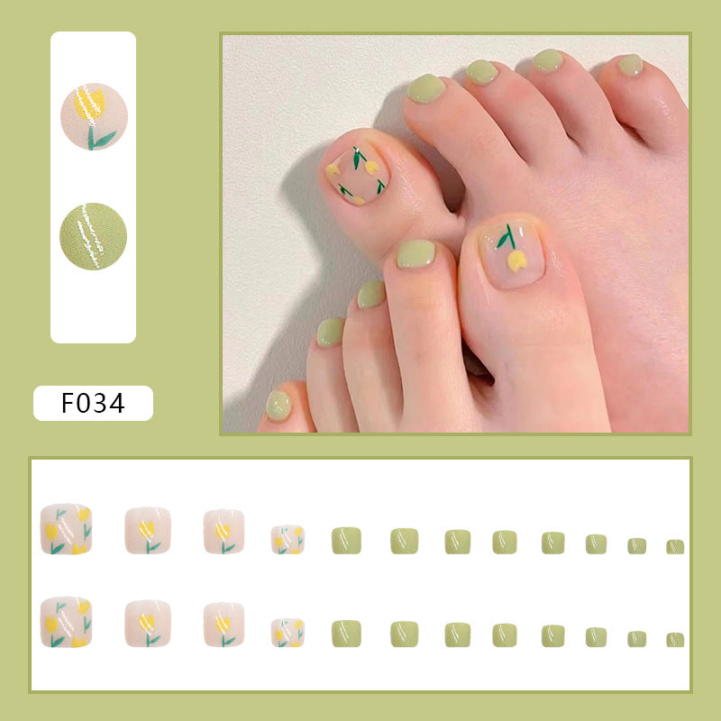 Pedicure Essentials press-on toenail collection