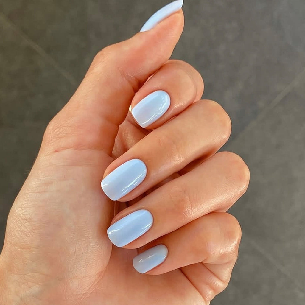 [PRICING/SOURCING HOLD] Solid Blue Square Press-On Nails