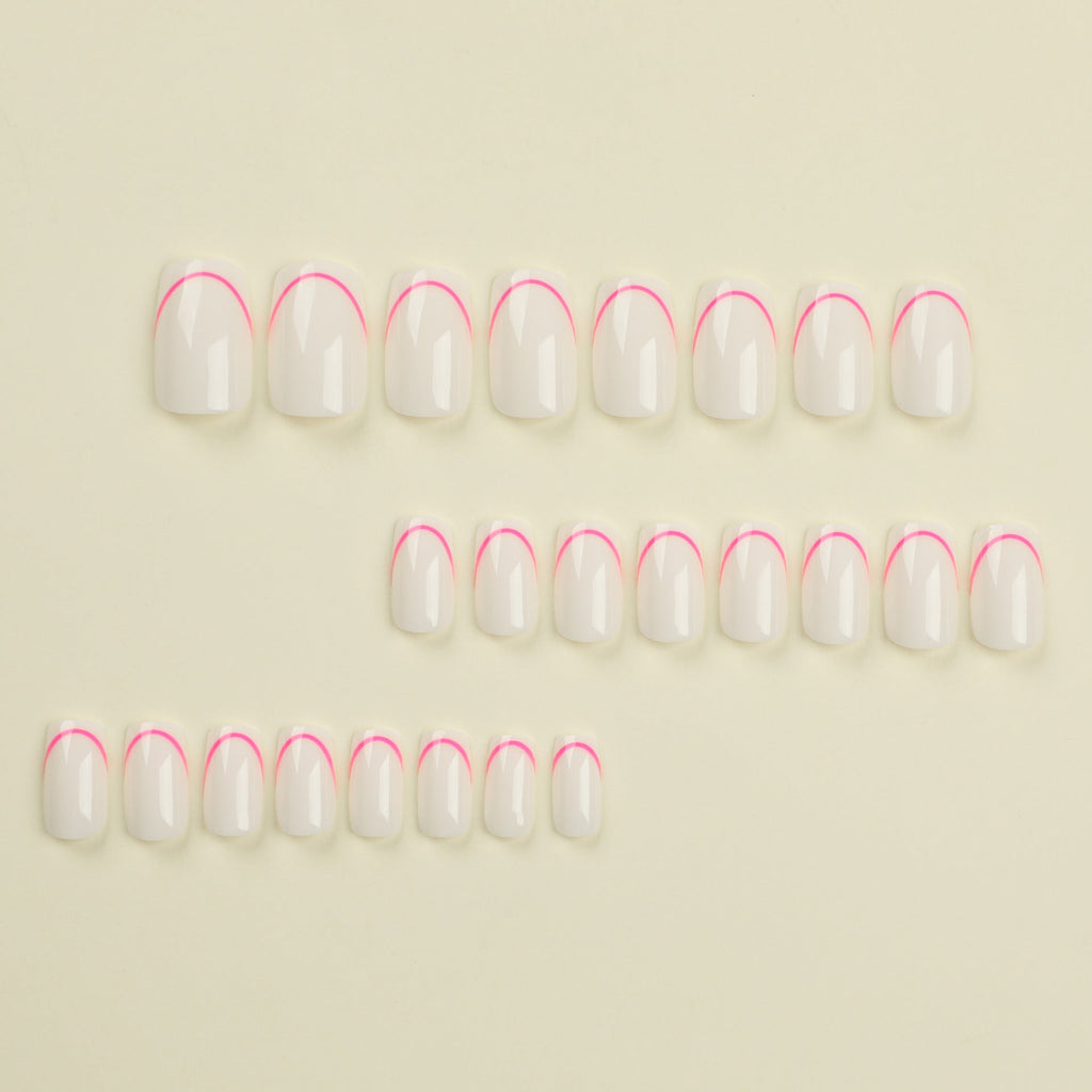 Clean Rectangle press-on nails