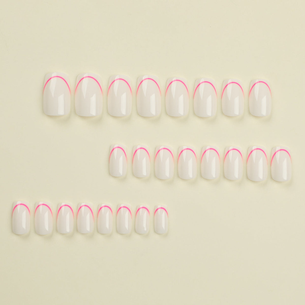 Clean Rectangle press-on nails