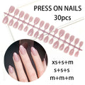 Soft Mauve Mist medium almond 30-piece press-on nail set