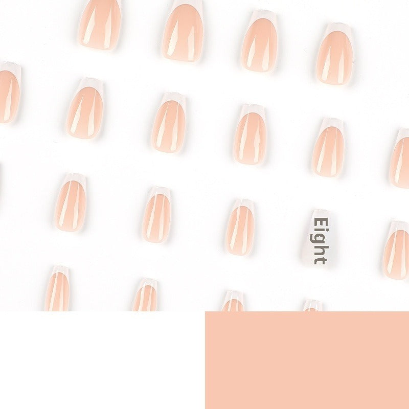 White French Ballet short press-on nails