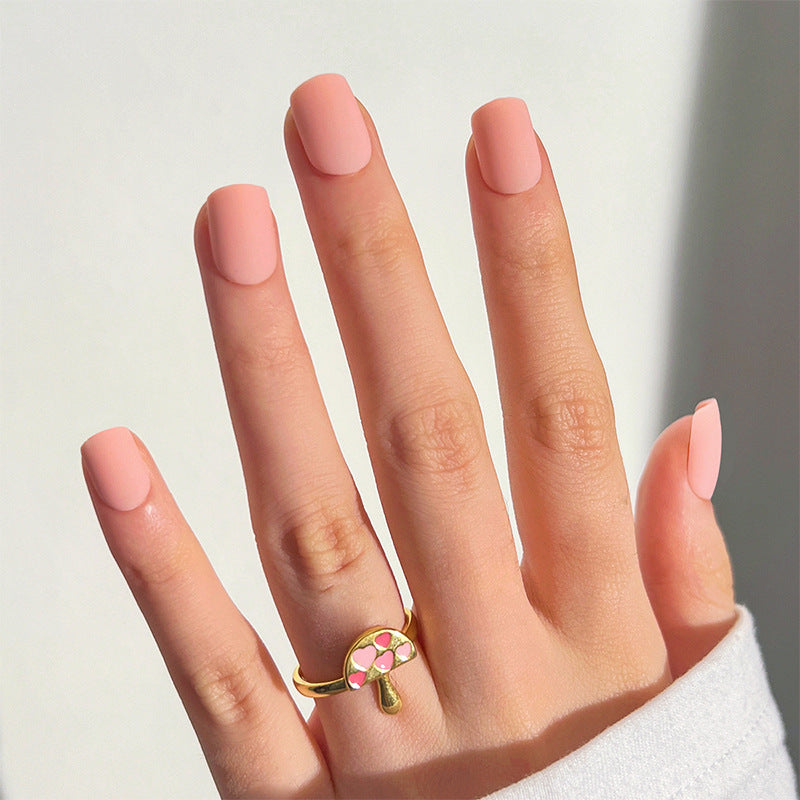 Macaron Frost pastel press-on nails