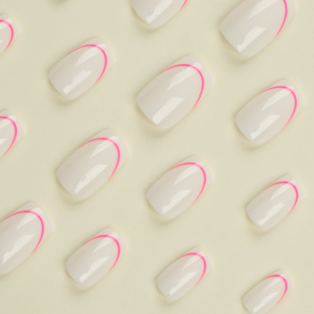 Clean Rectangle press-on nails