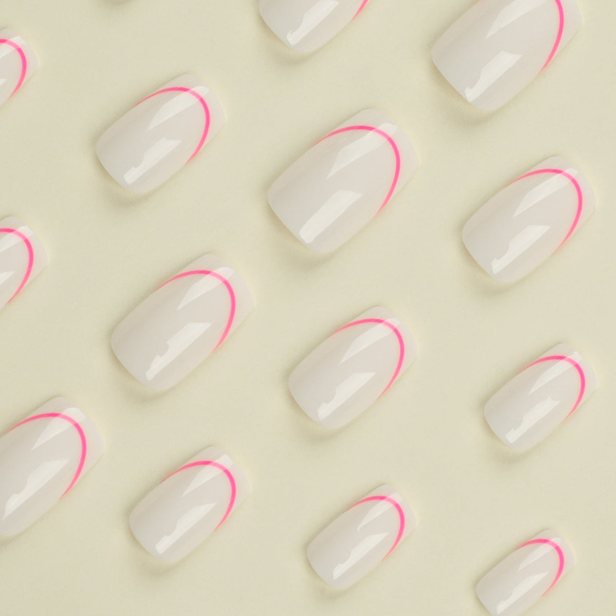 Clean Rectangle press-on nails