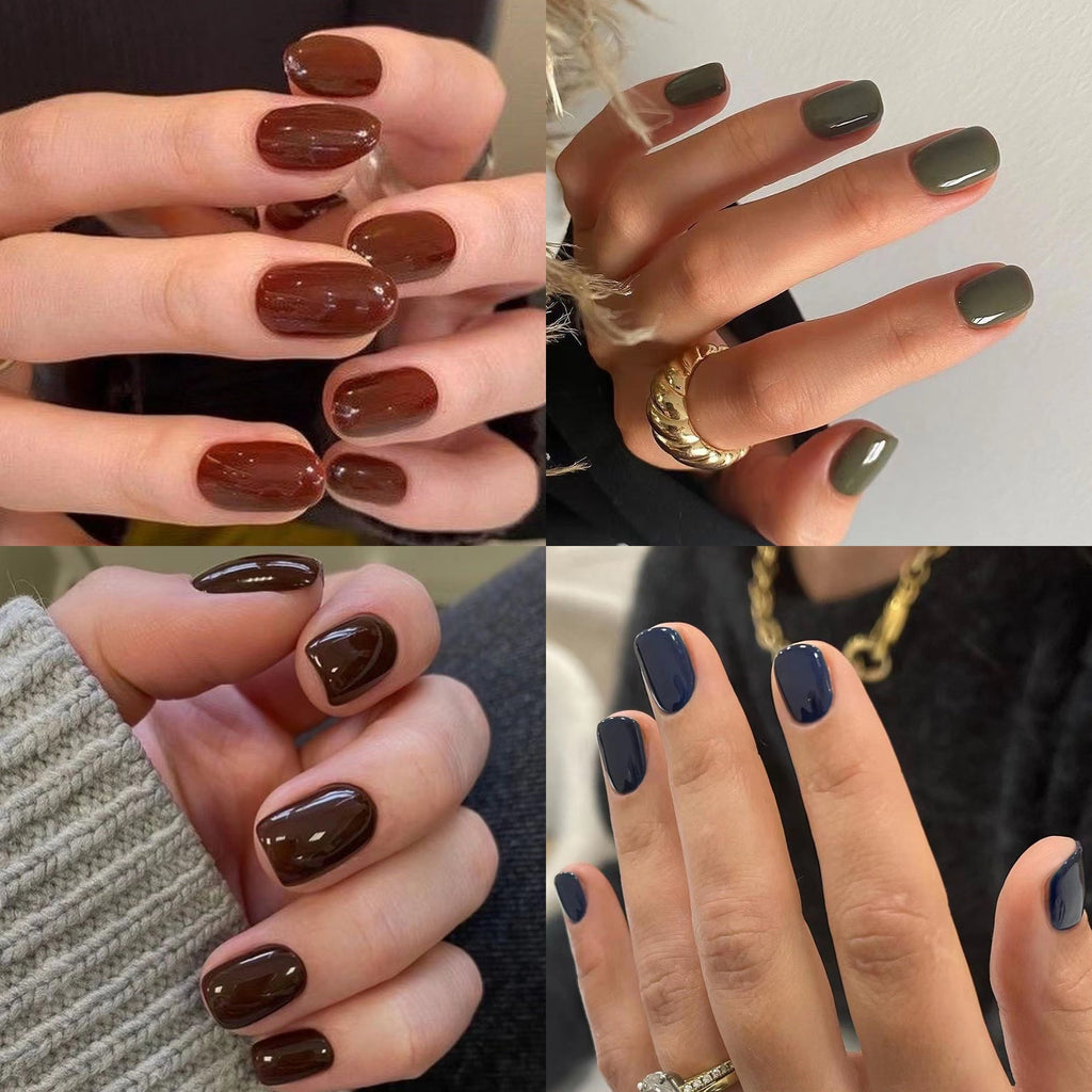 Classic Solid Short 24-piece press-on nail collection