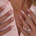 Pink Polka Dot Almond press-on nails