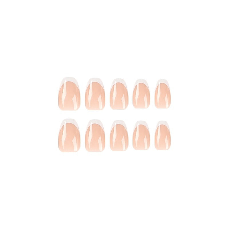 White French Ballet short press-on nails