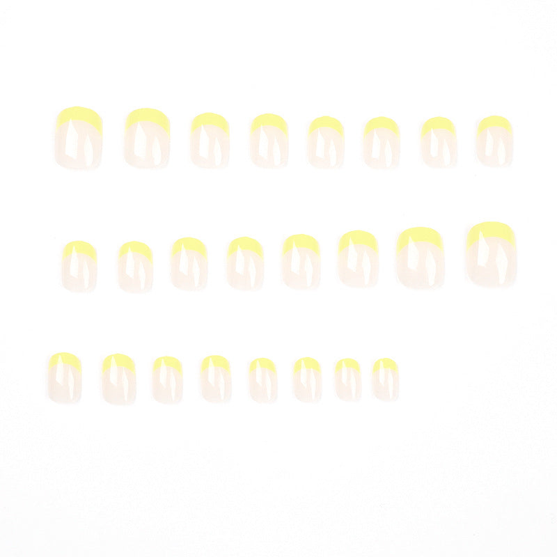 Sunny French yellow press-on nails, alternate view 2