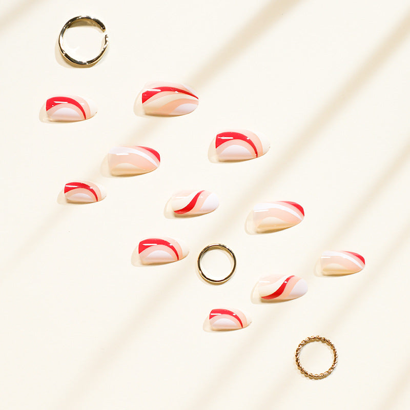 Classic French short press-on nails