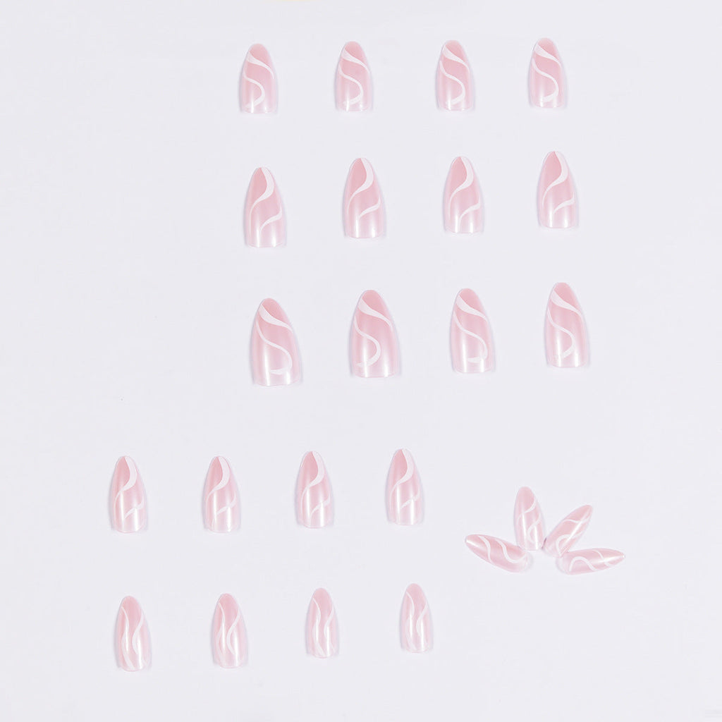 Pop Nude medium stiletto press-on nails