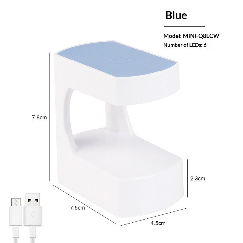 Mini UV LED single-finger nail lamp