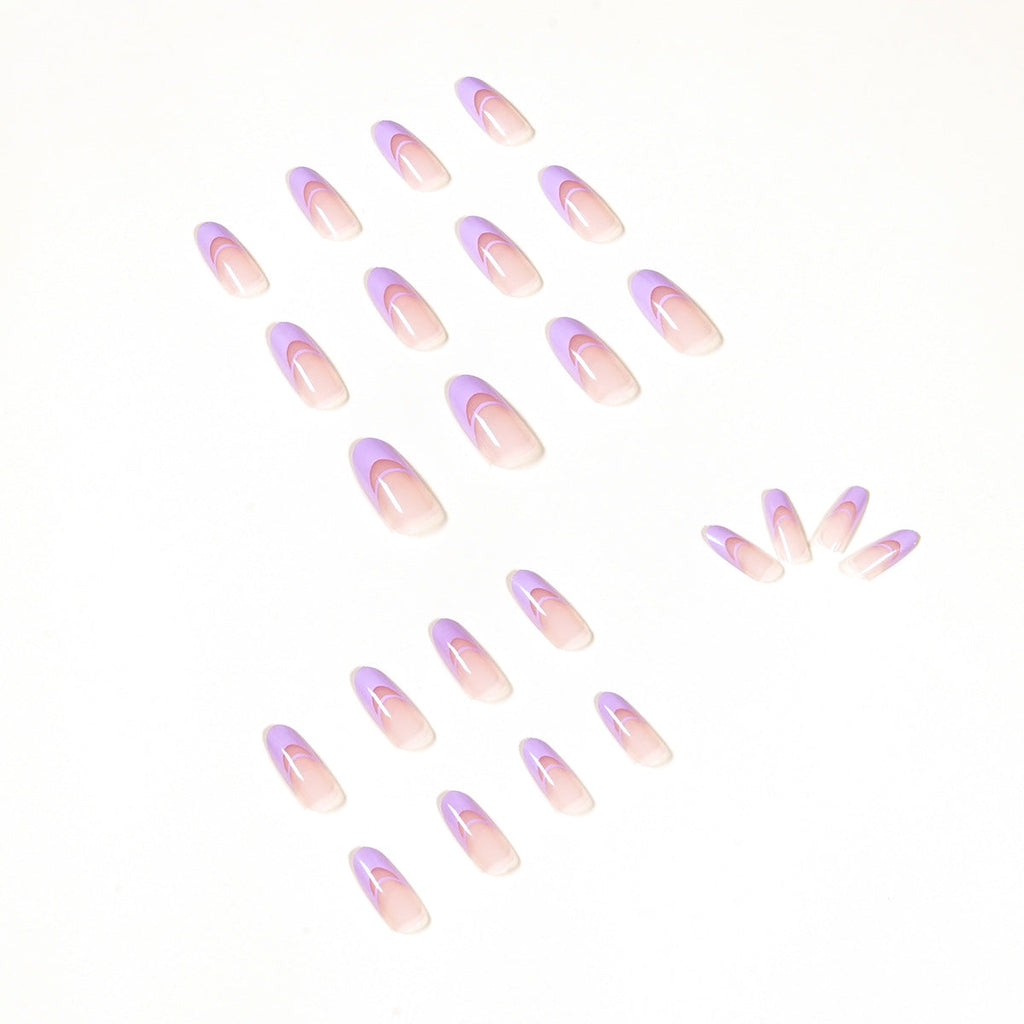 Lavender Double French press-on nails