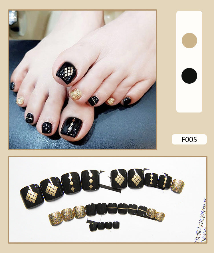 Pedicure Essentials press-on toenail collection