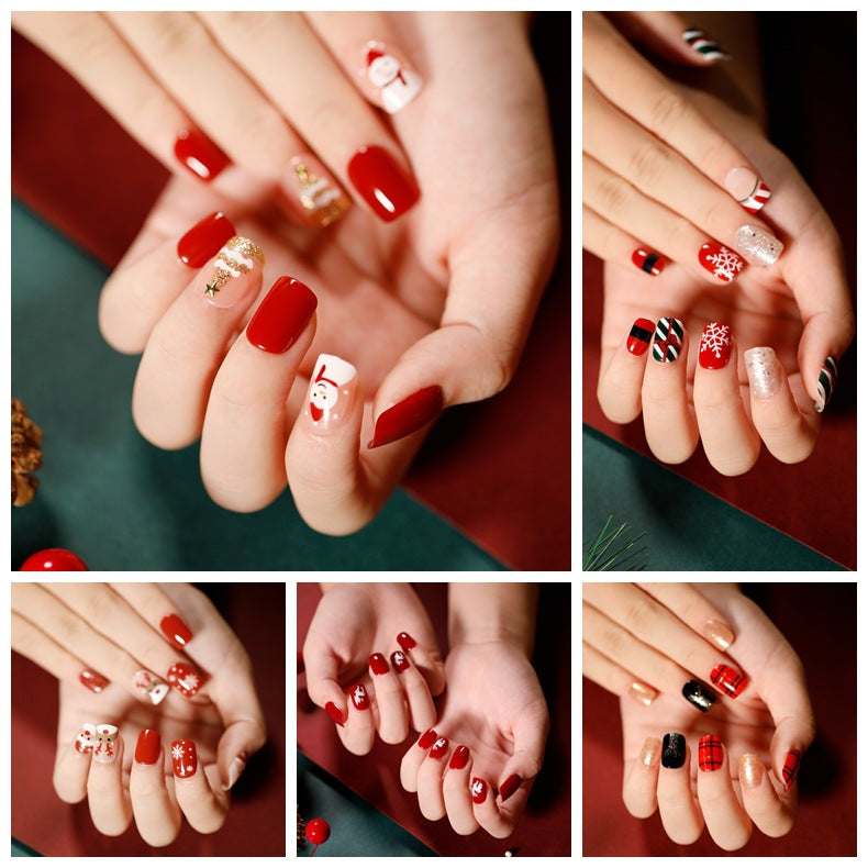 Holiday Nail Edit Christmas press-on nail collection