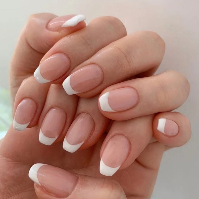 White French Ballet short press-on nails