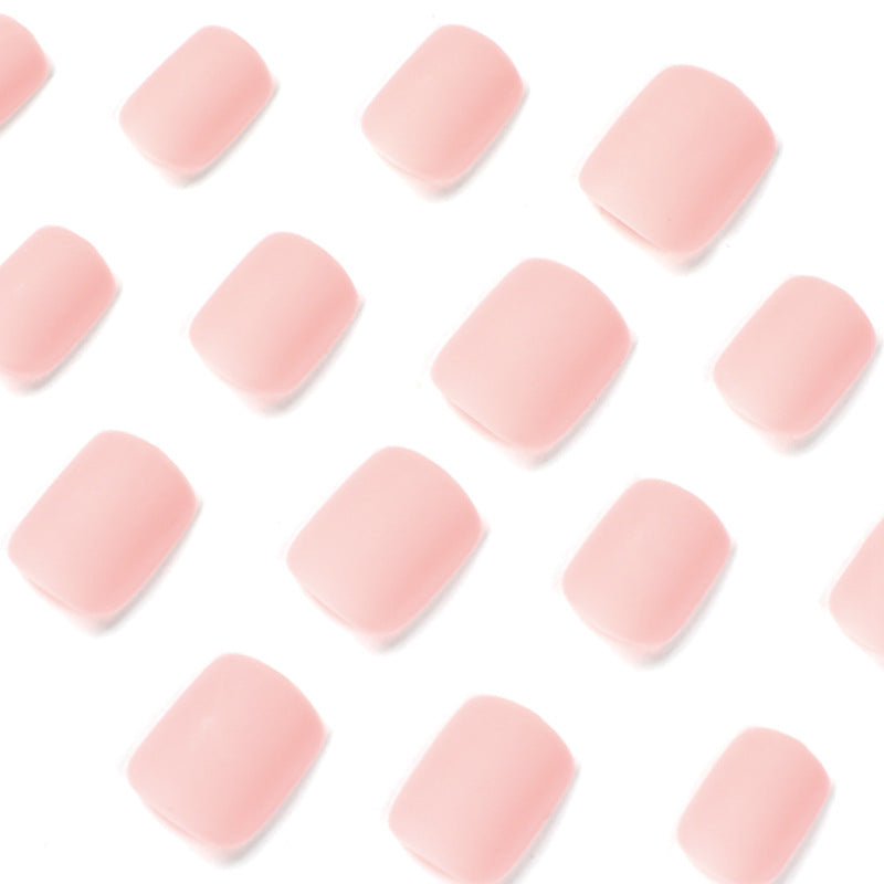 Macaron Frost pastel press-on nails