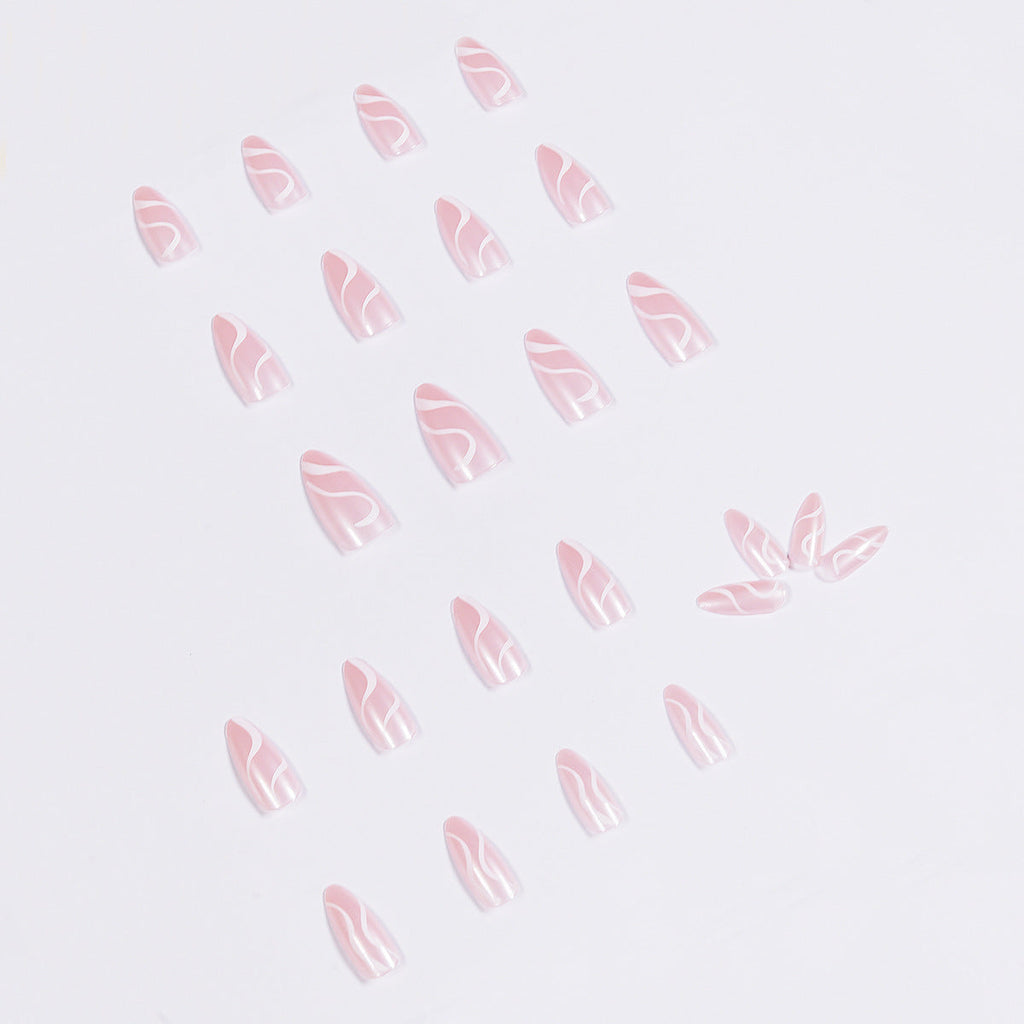 Pop Nude medium stiletto press-on nails