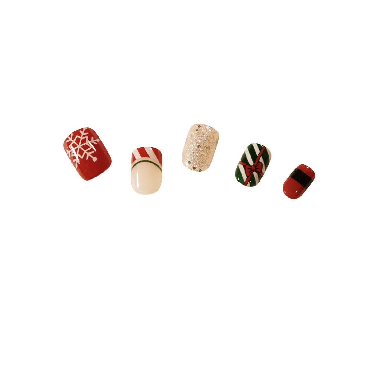Holiday Nail Edit Christmas press-on nail collection