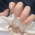 Nude Heart Sparkle press-on nails