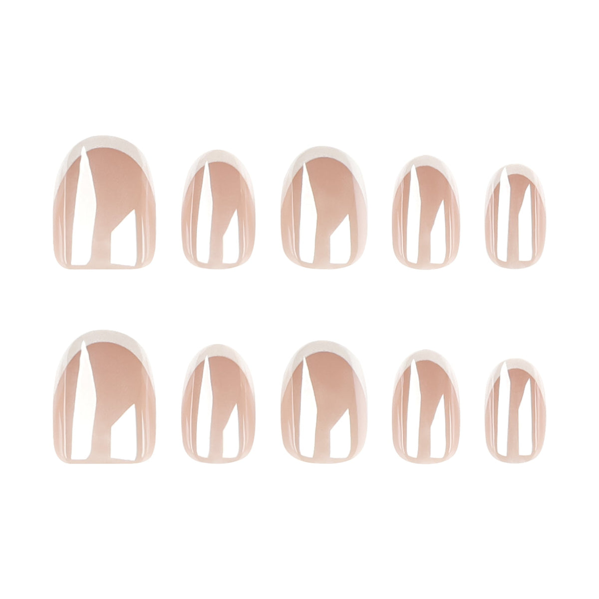 Classic French 30-piece press-on nail set