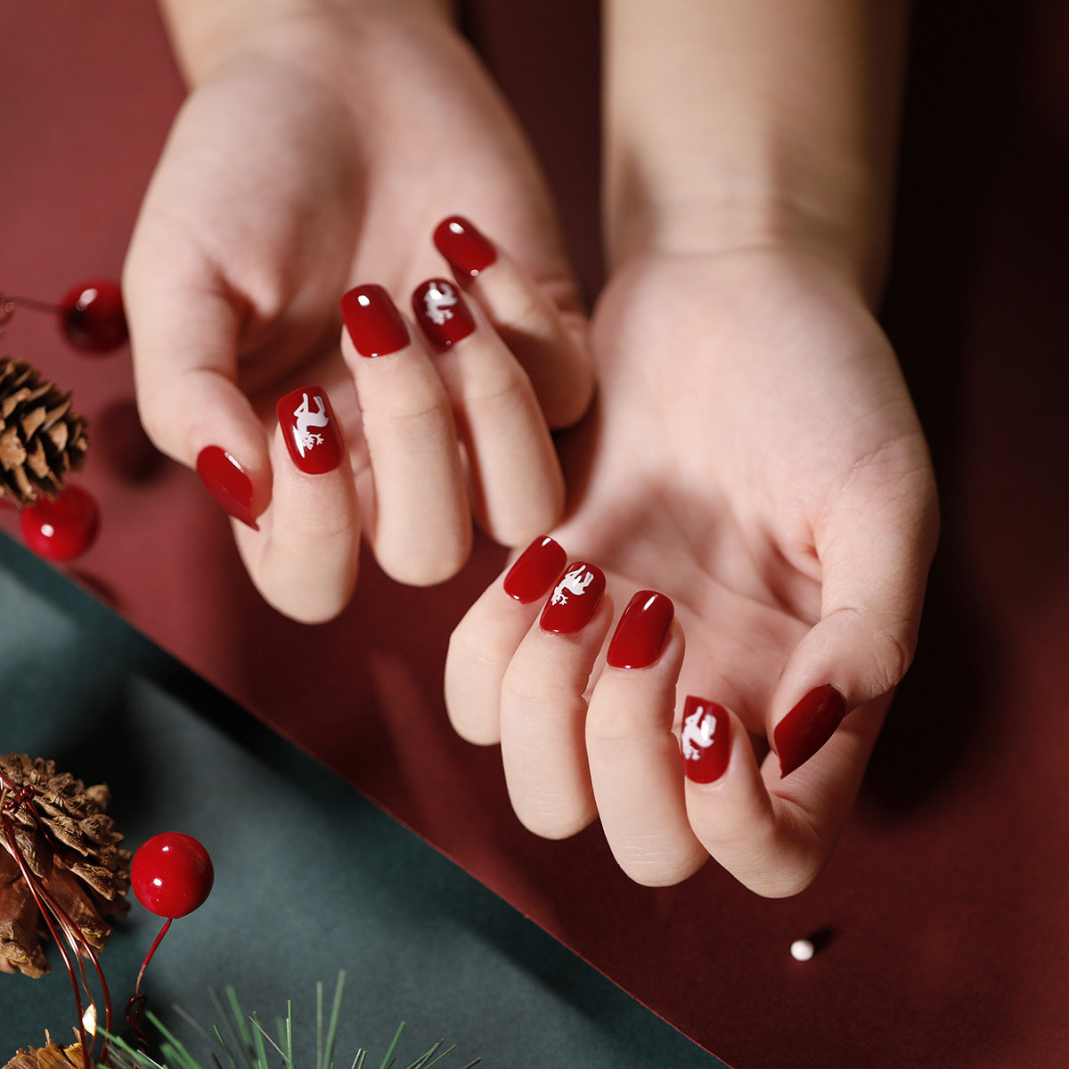Holiday Nail Edit Christmas press-on nail collection