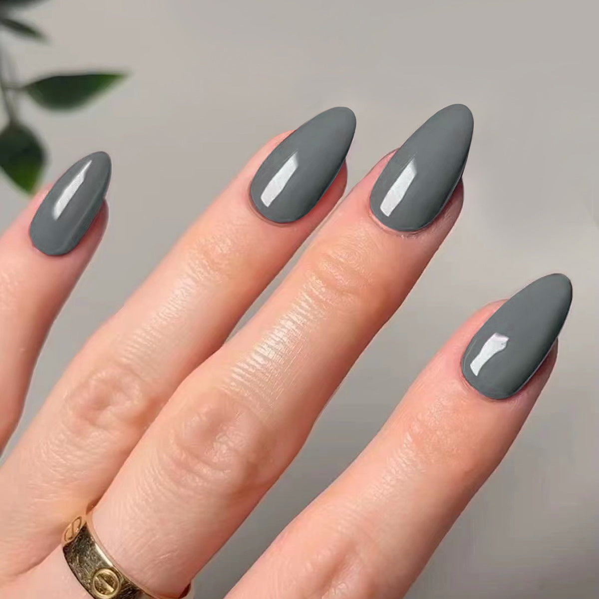 Glossy Solid Color press-on nail collection