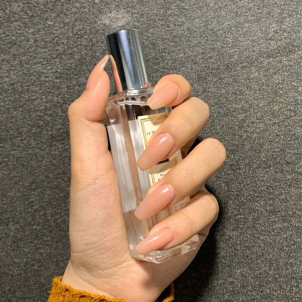Nude Ballet short pink press-on nails