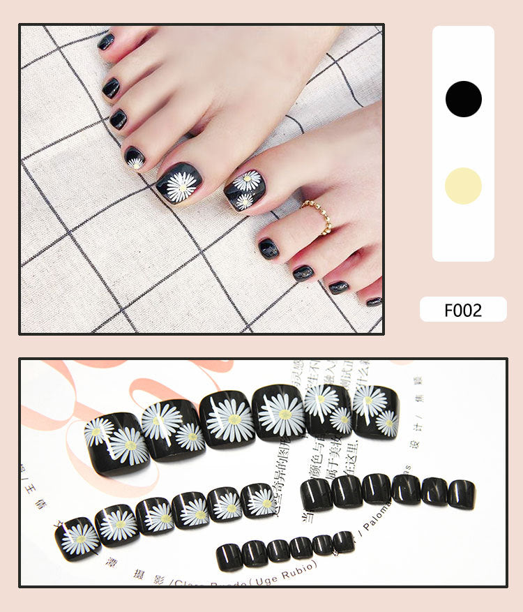 Pedicure Essentials press-on toenail collection
