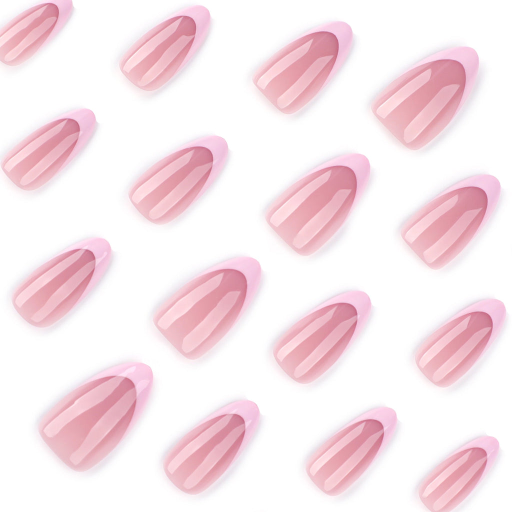 Summer Almond short press-on nails