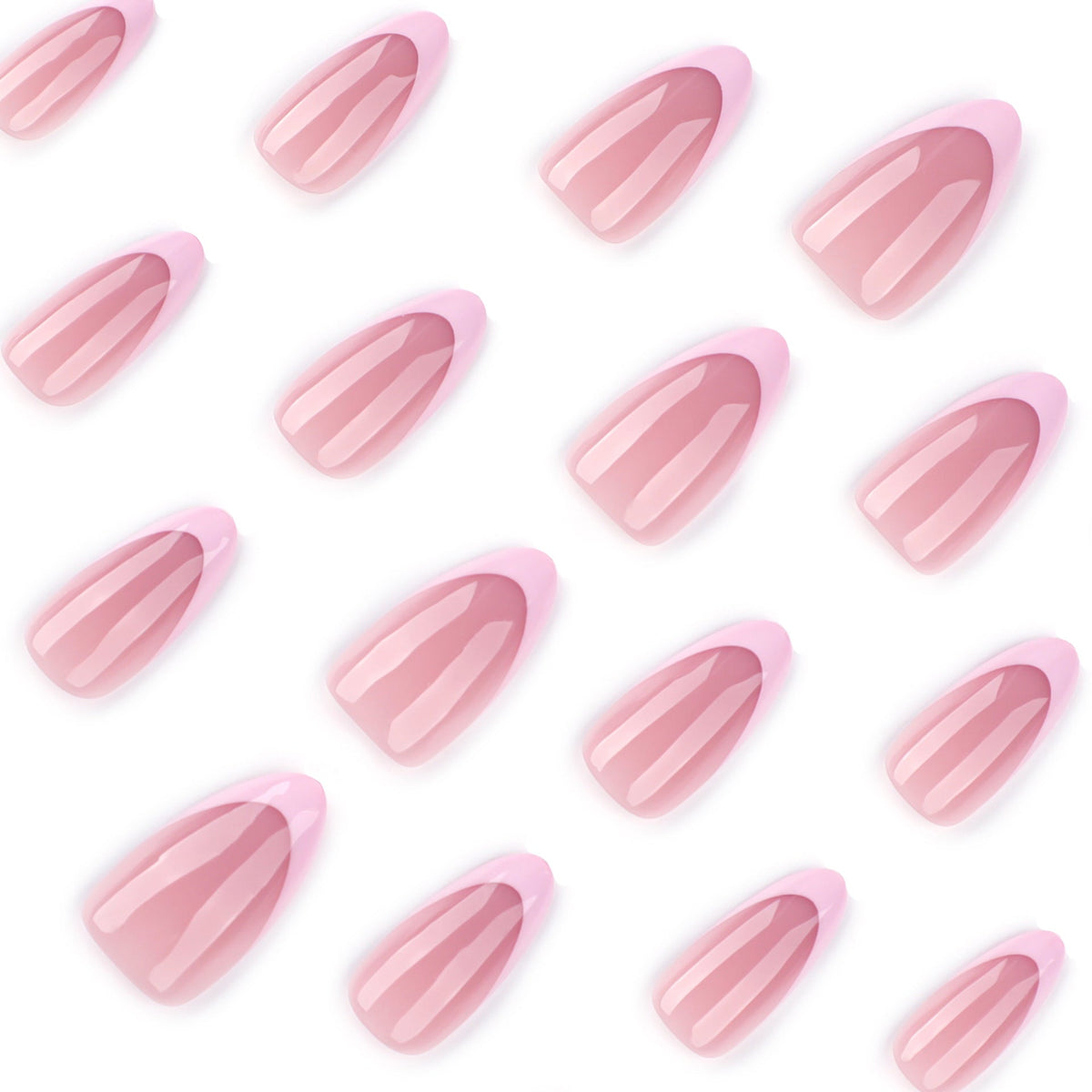 Summer Almond short press-on nails