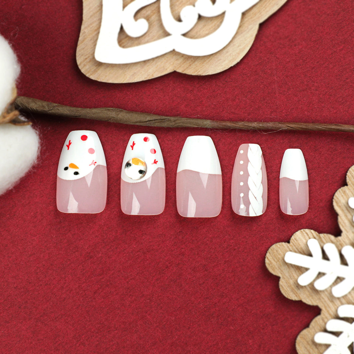 Holiday Nail Art Christmas press-on nails