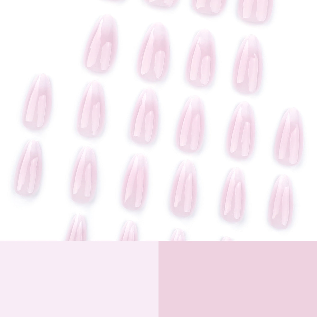 Blush Fade Almond short press-on nails
