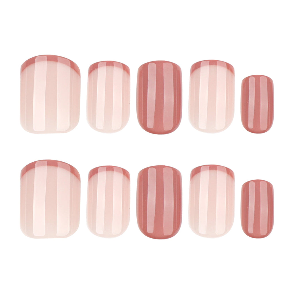 Modern French Square short press-on nails