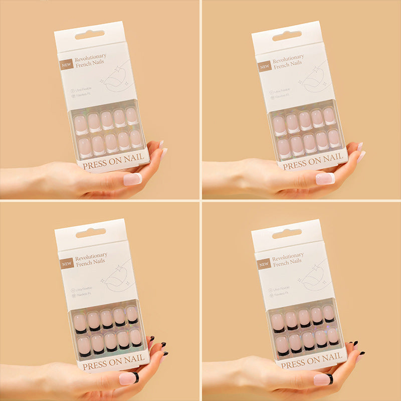 Modern French Wide Fit press-on nail set