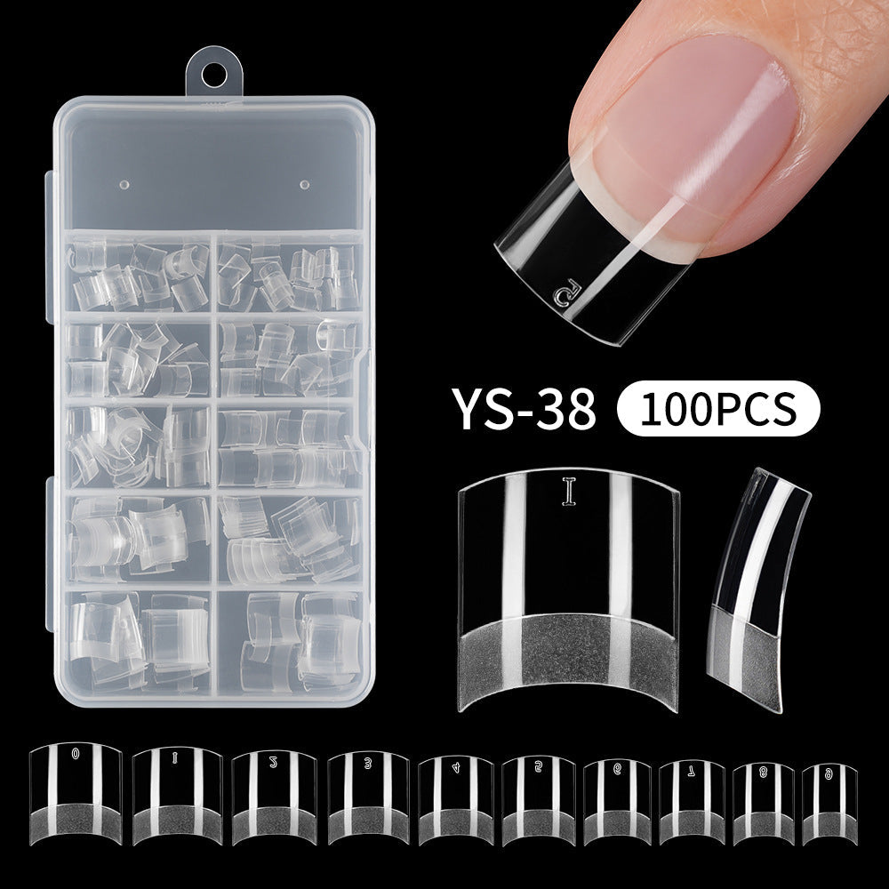 Sculpted Gel half-matte extension nail tips with storage case, alternate view 3