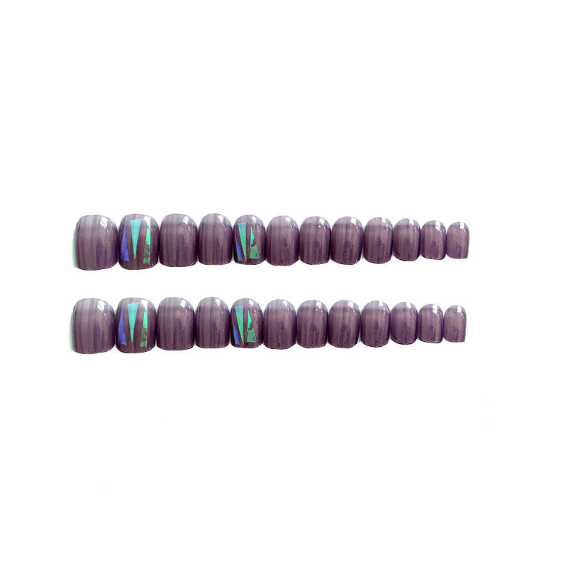 Grape Cellophane purple press-on nails