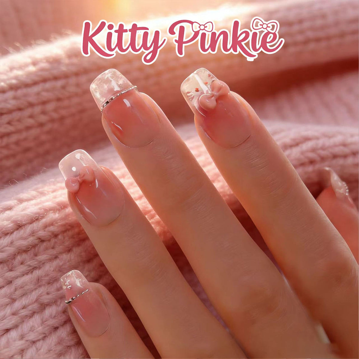 Kawaii Cat French press-on nail collection