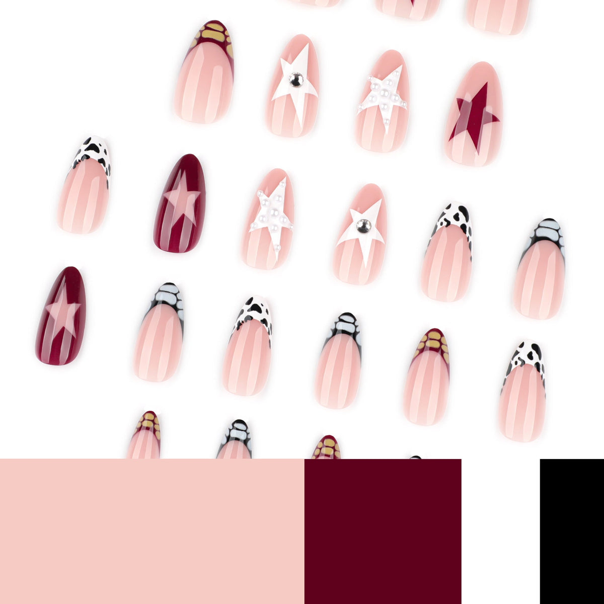Croc Star French press-on nails