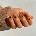 Citron Graffiti short press-on nails
