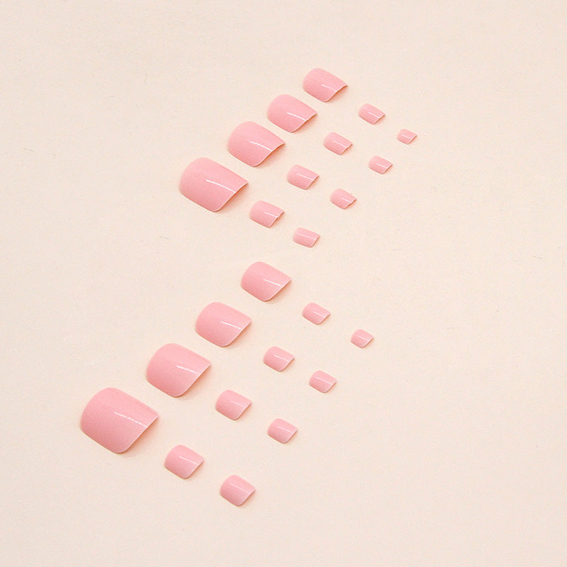 Lotus Blush press-on toenails