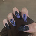 Flame Contrast press-on nails